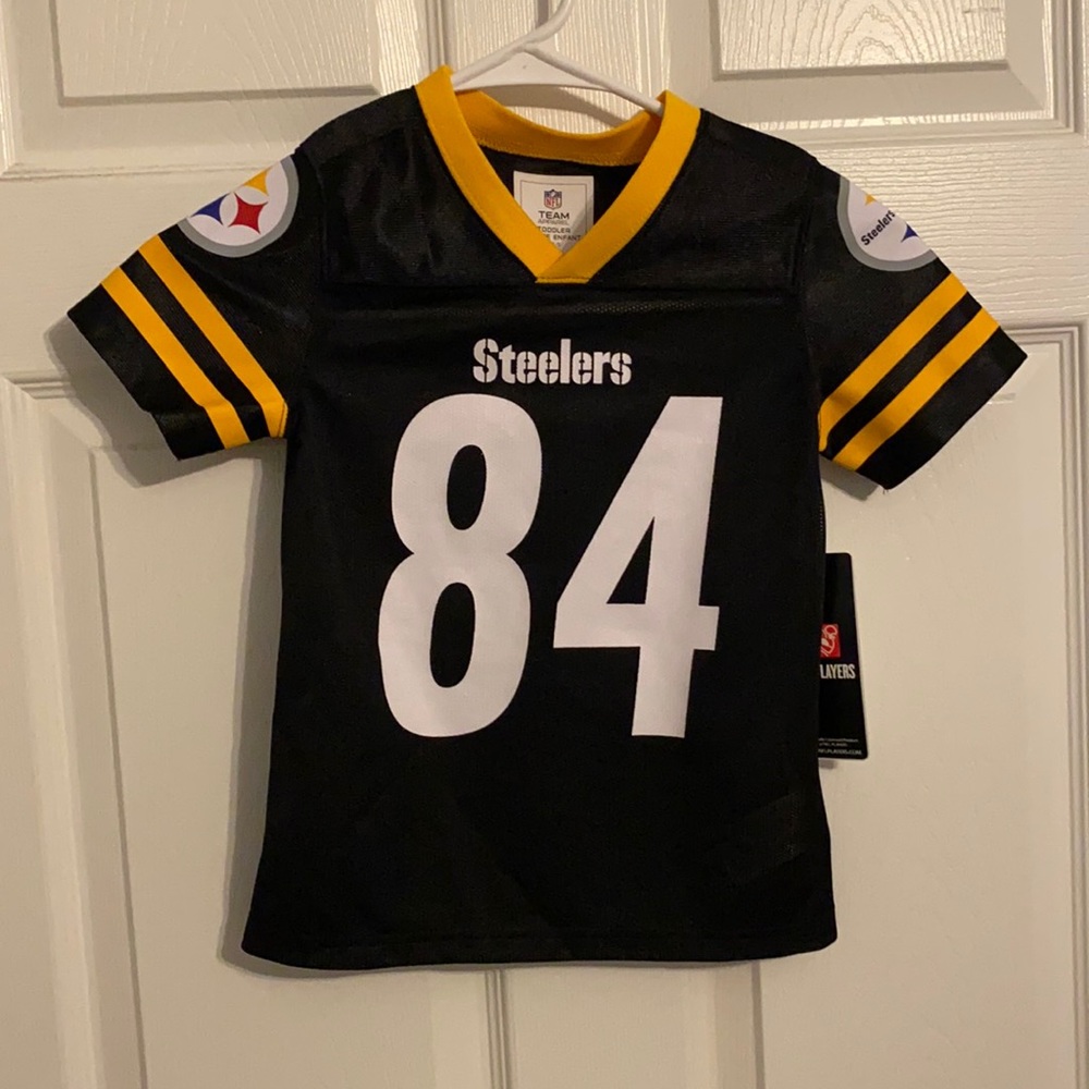NWT NFL Steelers Brown 84 size 5T jersey